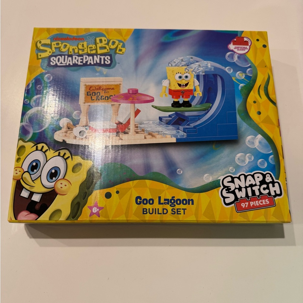SpongeBob SquarePants * Goo Lagoon * Build Buildable Set - Yellow 97 pieces